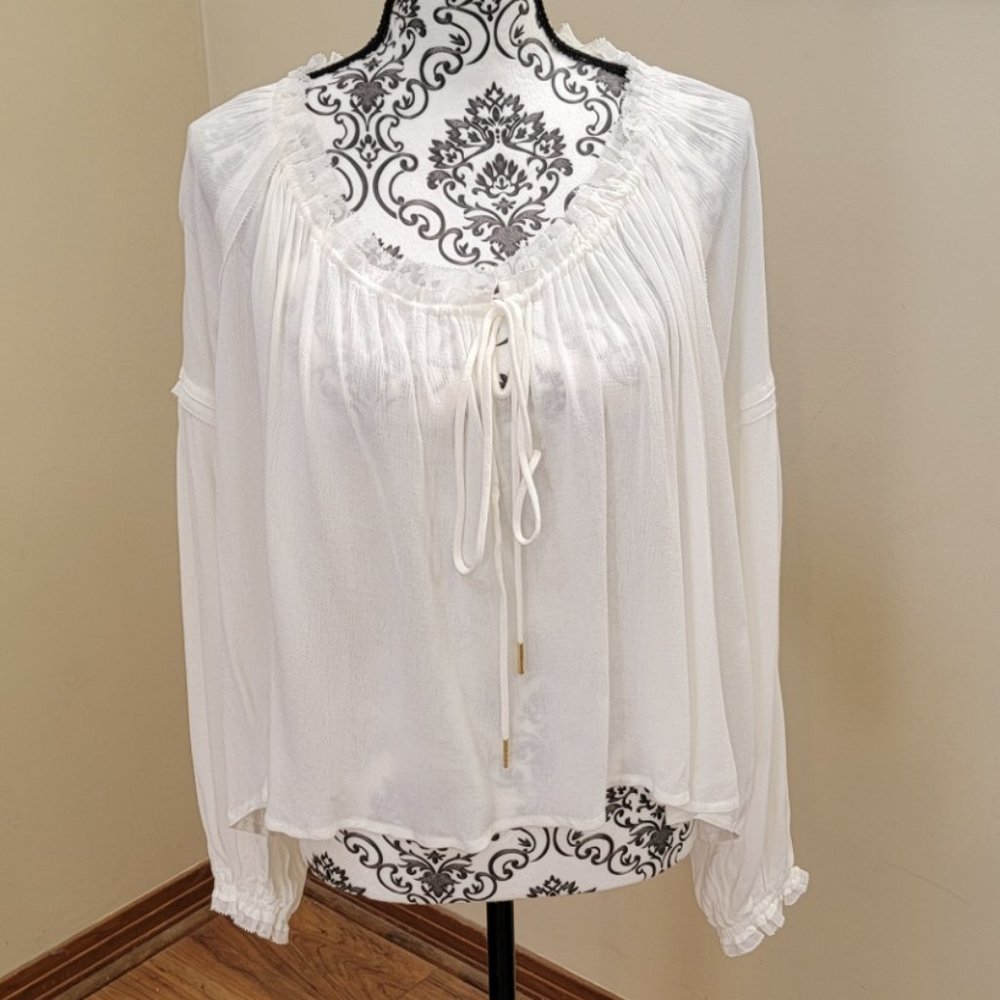 Miou Muse Boho Blouse New With Tags Cream Size Small